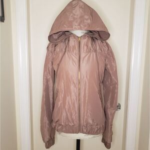 Pink Hoodie Bomber Jacket
